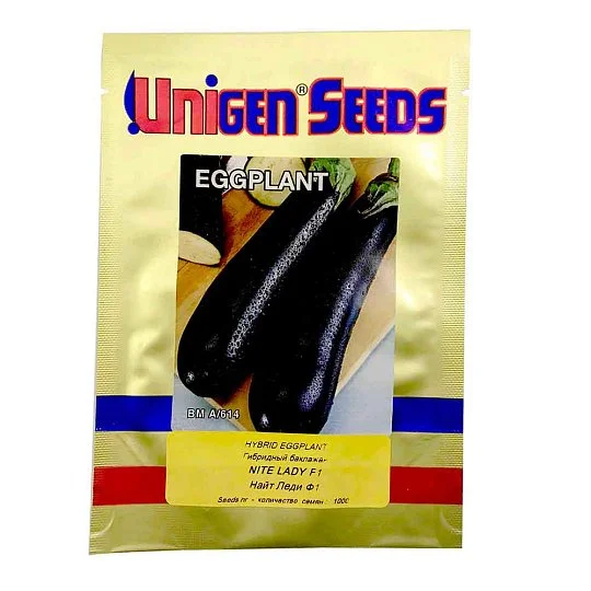 Баклажан Найт Леди F1 1000 семян среднеранний, Unigen Seeds