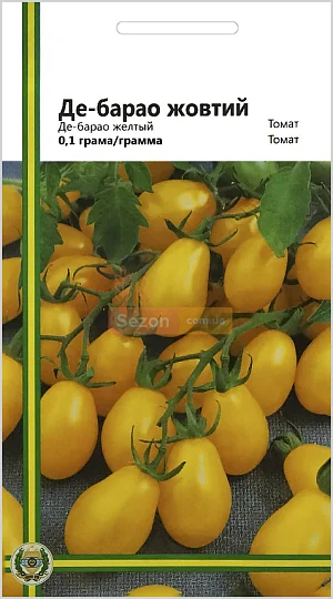 Томат Де-Барао желтый 0,1 г для переработки высокорослый среднепоздний, Империя Семян - Фото 2