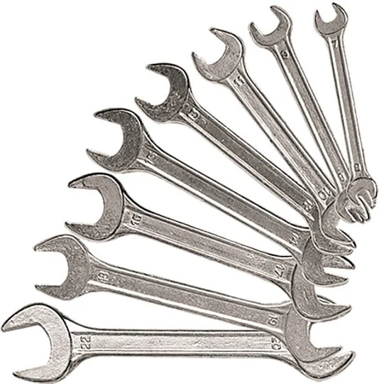 Набор ключей 12 шт рожковых 6-32 мм хромированные (152945), Sparta - Фото 2