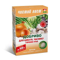 Удобрение Чистый лист 300 г для лука, чеснока и пряных трав, Kvitofor