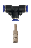 Форсунка біла 0,3 мм з антикапом у комплекті з трійником для системи туман.