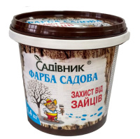 Фарба садова для дерев від зайців 1,4 кг Садівник