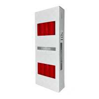 Свічка столова декоративна 10 шт червона, Bispol