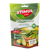 Стимул NPK удобрение для Огурцов, кабачков, патисонов 200 г, Kvitofor