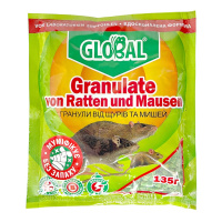 Гранулы от крыс 135 г c мумификатором, Global