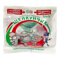 Тестовая приманка от крыс и мышей с аромат сыр и арахис 150 г, Щелкунчик