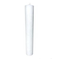 Свічка столова стовпчик 254 г 45 годин 24 см біла