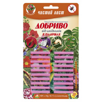 Удобрение Чистый лист в палочках 20 штук от вредителей