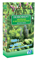 Удобрение Хвойные и вечнозеленые весна-лето 1 кг NPK 13-6-20+2MgO+6S+MЭ, Новоферт