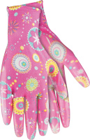 Рукавички садові червоні: розмір S поліестер (677448), Palisad