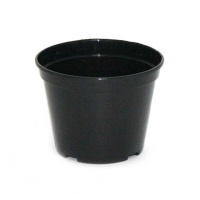 Горщик для розсади 5 л чорний твердий з перфорацією, mzForma
