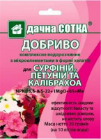 Удобрение для сурфиний и петуний 20 г NPK 17-9-22+1MgO+6S+МЭ водорастворимое, Новоферт