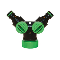 Кран на два виходи з внутрішнім різьбленням 3/4", Presto