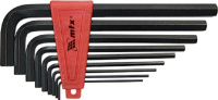 Набір ключів імбусових подовжених 9 шт. хромванадієві 2-12 мм (112279), Matrix