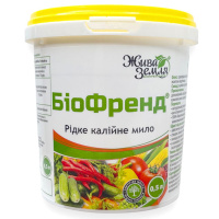 БіоФренд 500 мл рідке калійне мило, прилипатель, Жива земля