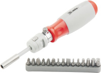 Викрутка реверсивна телескопічна силовий елемент під ключ 15 біт CrV (115529), Matrix