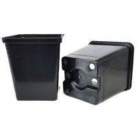 Горщик для розсади 70 мм жорсткий 0,28 л з перфорацією квадратний, mzForma