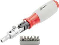 Викрутка реверсивна поворотна головка 6 біт CrV (115489), Matrix