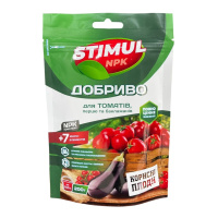 Стимул NPK удобрение для томатов, перца, баклажана 200 г, Kvitofor