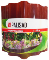 Бордюр садовий 15 х 900 см коричневий (64484), Palisad