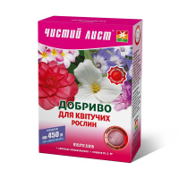 Удобрение Чистый лист 300 г для цветущих растений, Kvitofor