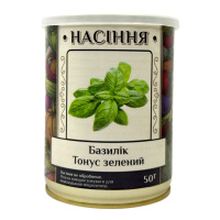 Базилик Тонус зеленый 50 г в банке, Агролиния