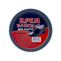Блиск шайба 50 мл крем для взуття чорний без аплікатора