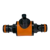 Двосторонній конектор із запірним краном АР 1021, Aquapulse