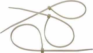 Хомут пластмасовий 150х2, 5 мм білий, 100 шт в упаковці (45519), Сибртех