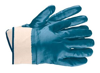 Рукавички робочі: розмір М, трикотаж, нітрилове обливання (67756), Сибртех