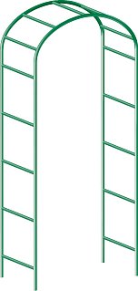 Арка садовая декоративная для вьющихся растений 240х141 см (691208), Palisad
