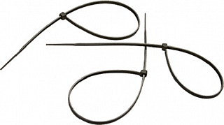 Хомут пластмасовий 150х2, 5 мм чорний, 100 шт в упаковці (45545), Сибртех