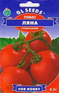 Томат Ляна красная 0,5 г для переработки кустовой ультраранний, ТМ GL Seeds