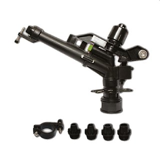 Ороситель фрегат пластиковый 2 форсунки 5 насадок, 6011