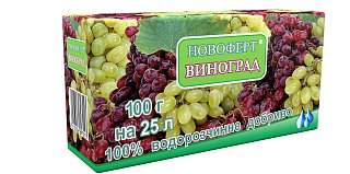 Удобрение Виноград 100 г NPK 0-40-26+2MgO+2B+2S+MЭ водорастворимое, Новоферт