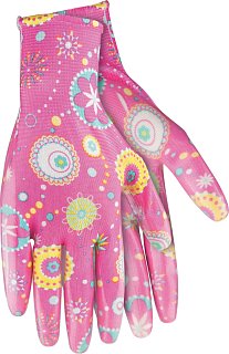 Рукавички садові червоні: розмір L поліестер (677478), Palisad