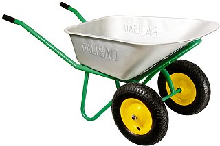 Тачка будівельна посилена на 320 кг, 2 колеса, об'єм 100 л (689238), Palisad