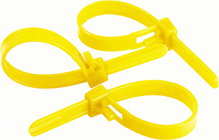 Хомут пластиковий 250х7, 2 мм багаторазового використання, 50 шт (45579), ШУРУПЪ