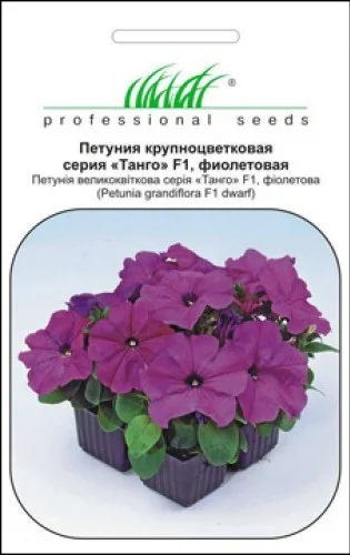 Петуния Танго F1 20 дражированных семян фиолетовая, Hem Genetics