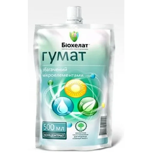 Гумат + микроэлементы 500 мл органо-минеральное удобрение, Биохелат