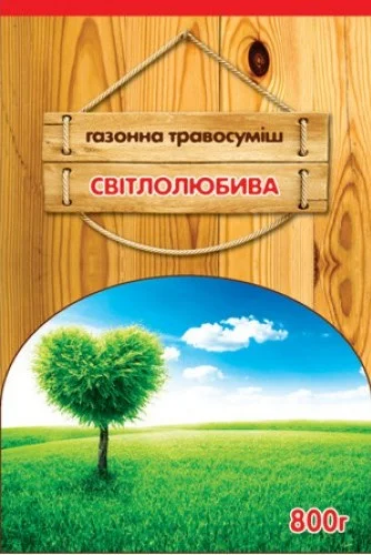 Трава газонная Светолюбивая 800 г, ТМ ВАССМА