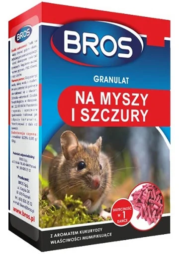 Гранули від щурів та мишей 250 г, Bros