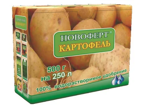 Удобрение Картофель 500 г NPK 15-9-28+2MgO+2S+MЭ водорастворимое, Новоферт
