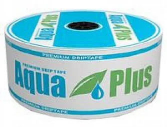 Капельная лента Aqua Plus 8 mil, 1000 м, 20 см между капельницами