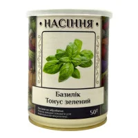 Базилик Тонус зеленый 50 г в банке, Агролиния