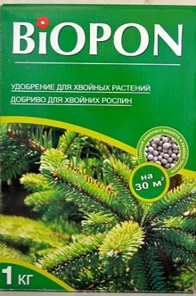 Биопон 1 кг минеральное удобрение для хвойных растений
