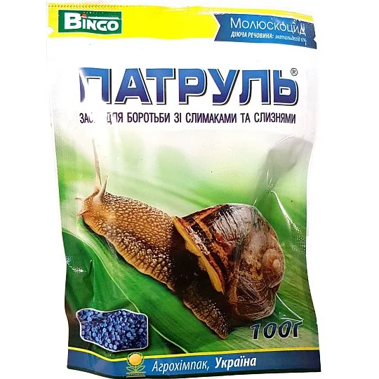 Патруль 100 г від слимаків та равликів, АгроХімпак