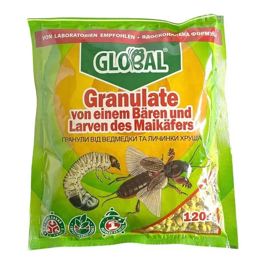 Гранули капустянки та личинки хруща 120 г, Global