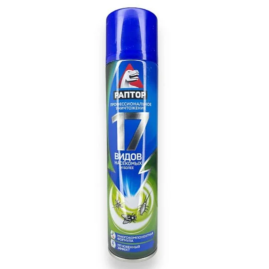 Аерозоль 275 мл від 17 видів комах, Раптор