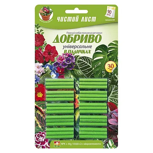 Чистий лист у паличках 30 штук універсальне, Kvitofor